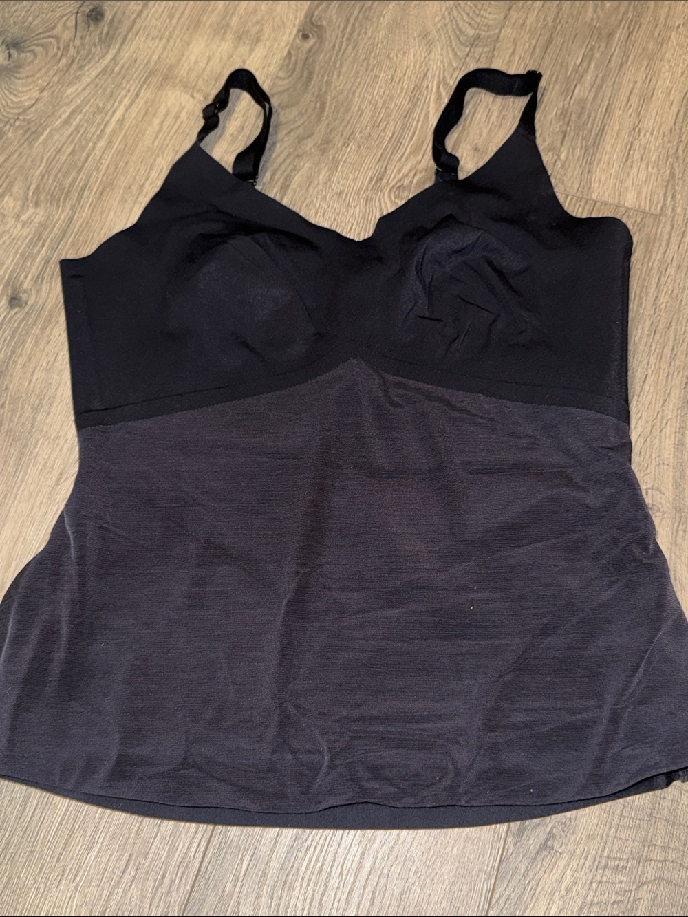 Honeylove Two-Tone Black & Charcoal Support Chemise
